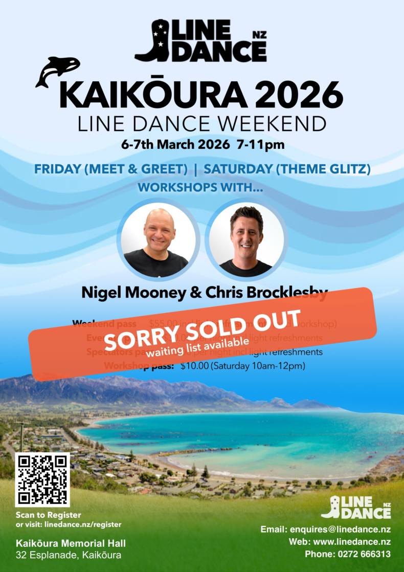 KAIKŌURA Linedance Weekend 2026 poster